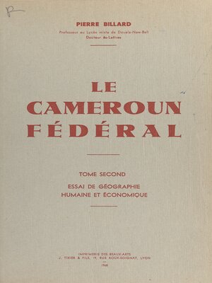 cover image of Le Cameroun fédéral (2)